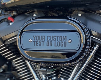 Customized Harley 114 M8 Air Cleaner Insert - Personalizable Harley Davidson Gifts - Add your own text or logo