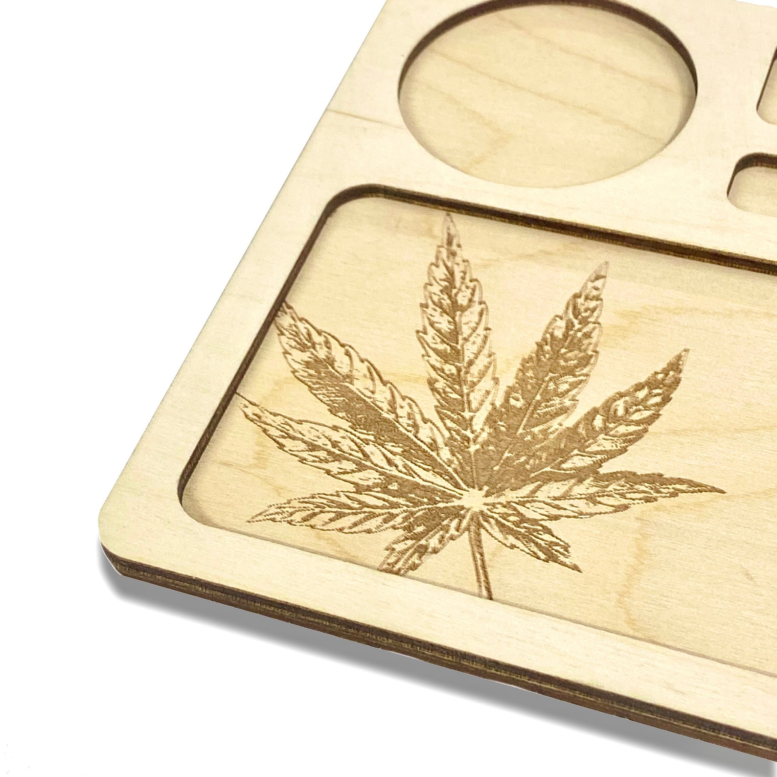 Handmade Wooden Weed Rolling Tray Marijuana Laser Cut Wood Etsy