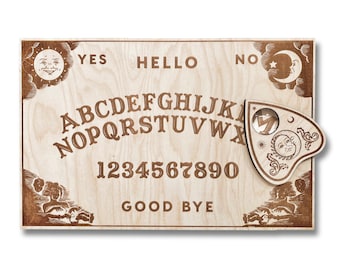 Classic Ouija Spirit Board Wooden Handmade Wood Talking Game - Paranormal Christmas Gifts