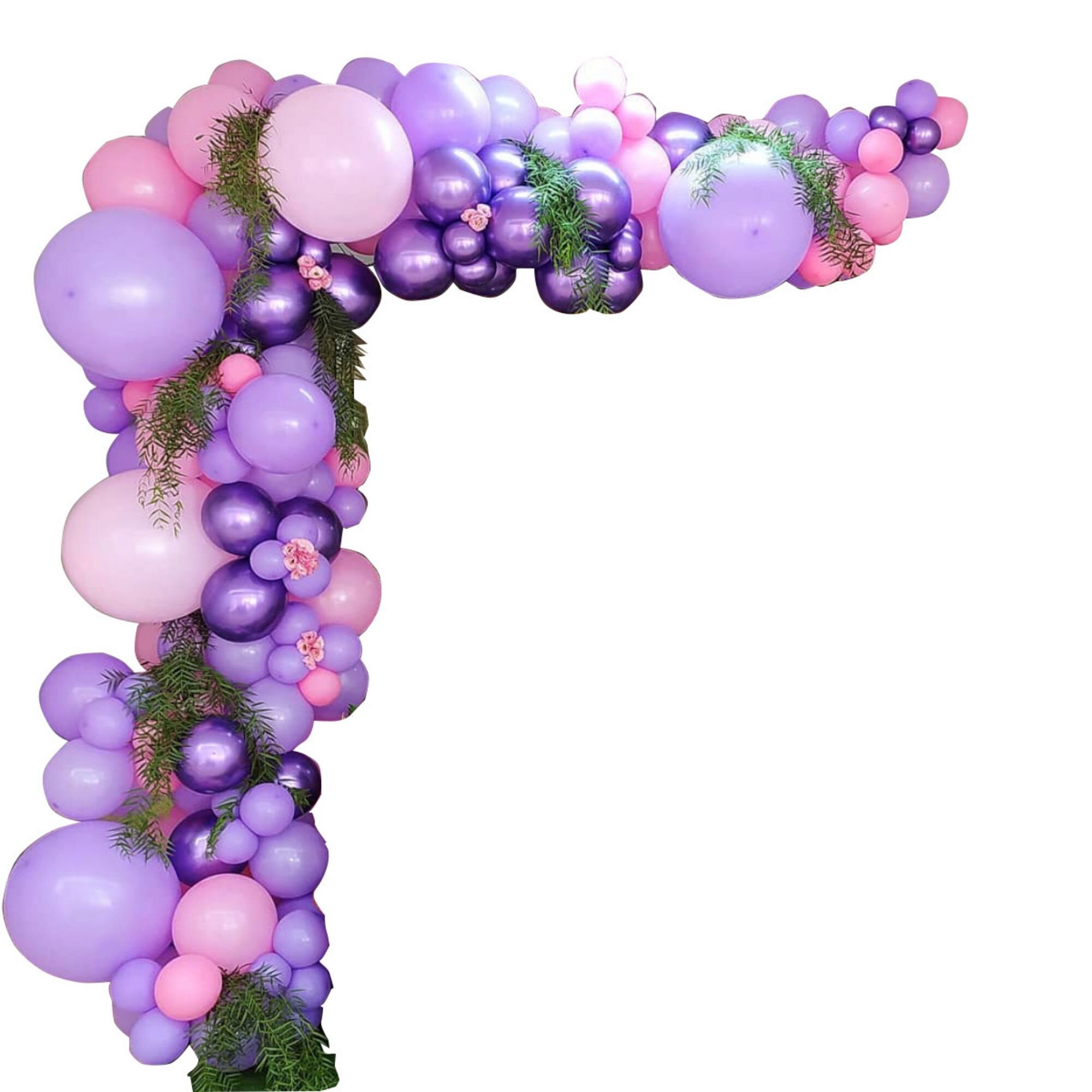 Pink Purple Balloon Garland Arch Kit Including Metallic Purple Etsy