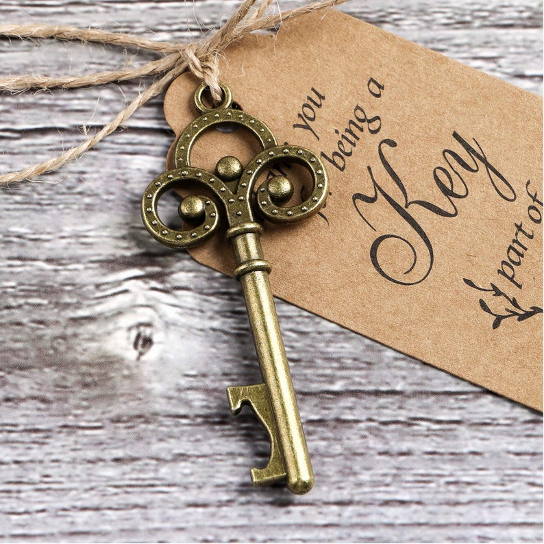 100 Rustic Vintage Key Bottle Opener Wedding Party Favors with Etsy