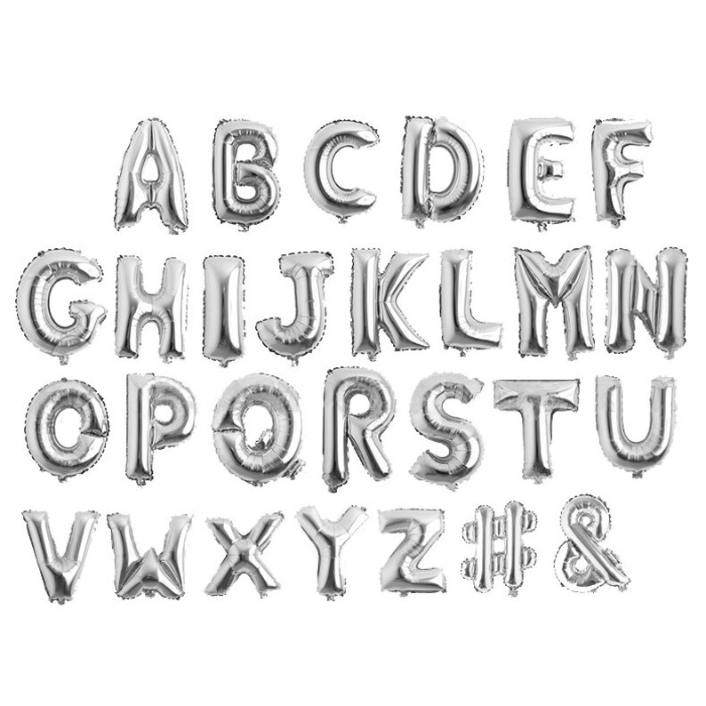 Happy Birthday Balloon Banner W/ Custom Name Letter Balloons Etsy