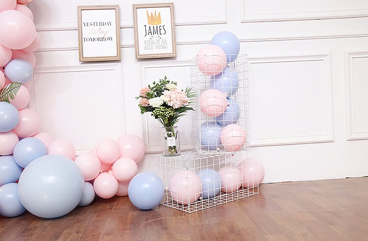 13ft Pastel Gender Reveal Balloon Garland Kit Rose Gold | Etsy