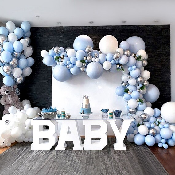 Weihnachten Baby Shower Frozen Birthday Party Dekorationen Urlaub Schneeflocke Luftballons Garland Arch Kit Blau /& Wei/ß /& Silber/& violett 99er Pack Schneeflocke Ballons f/ür Winter Wonderland
