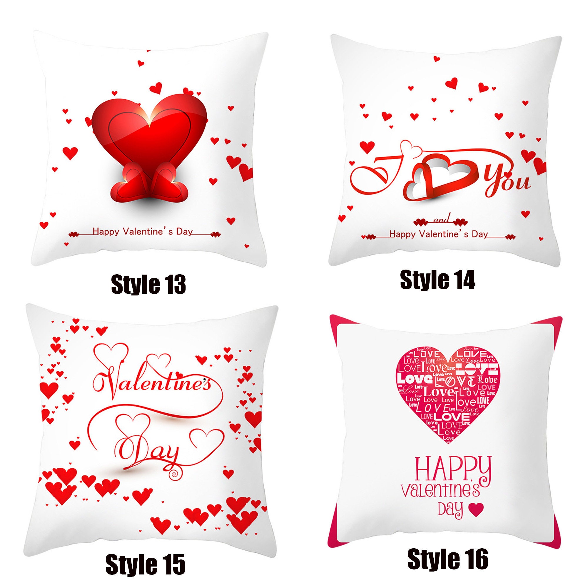 Heart Pillow Cover Valentine's Day Decor Heart Pillow Etsy