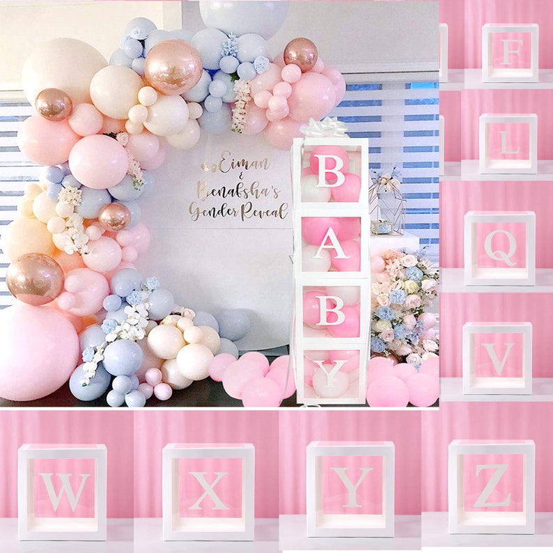 Customize Balloon Letter Box Baby Shower Birthday Party | Etsy
