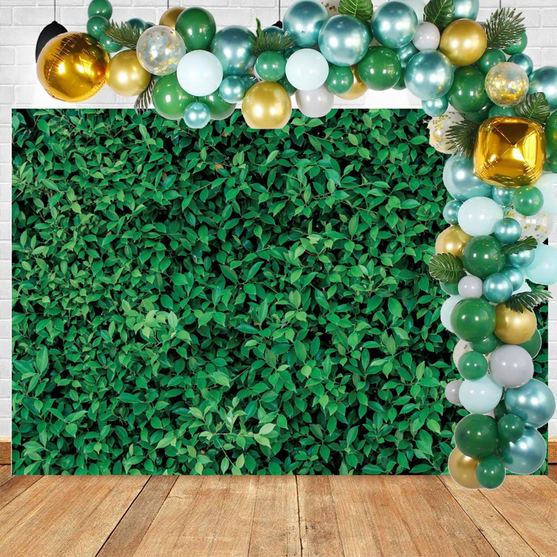 Greenery Backdrop 7x5ft Vinyl Greenery Safari Baby Shower Etsy