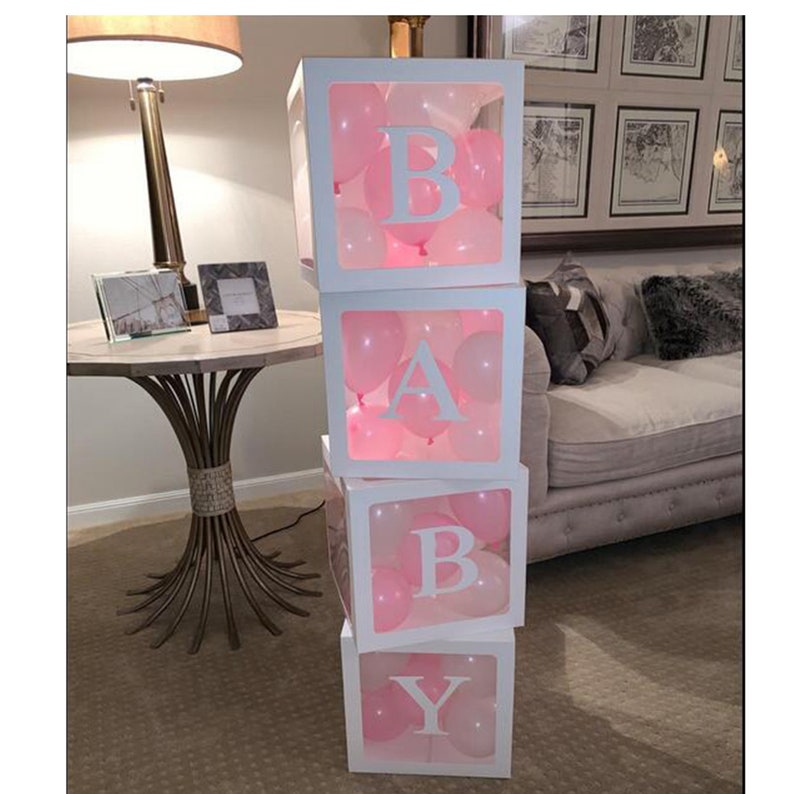 Customize Balloon Letter Box Baby Shower Birthday Party Etsy