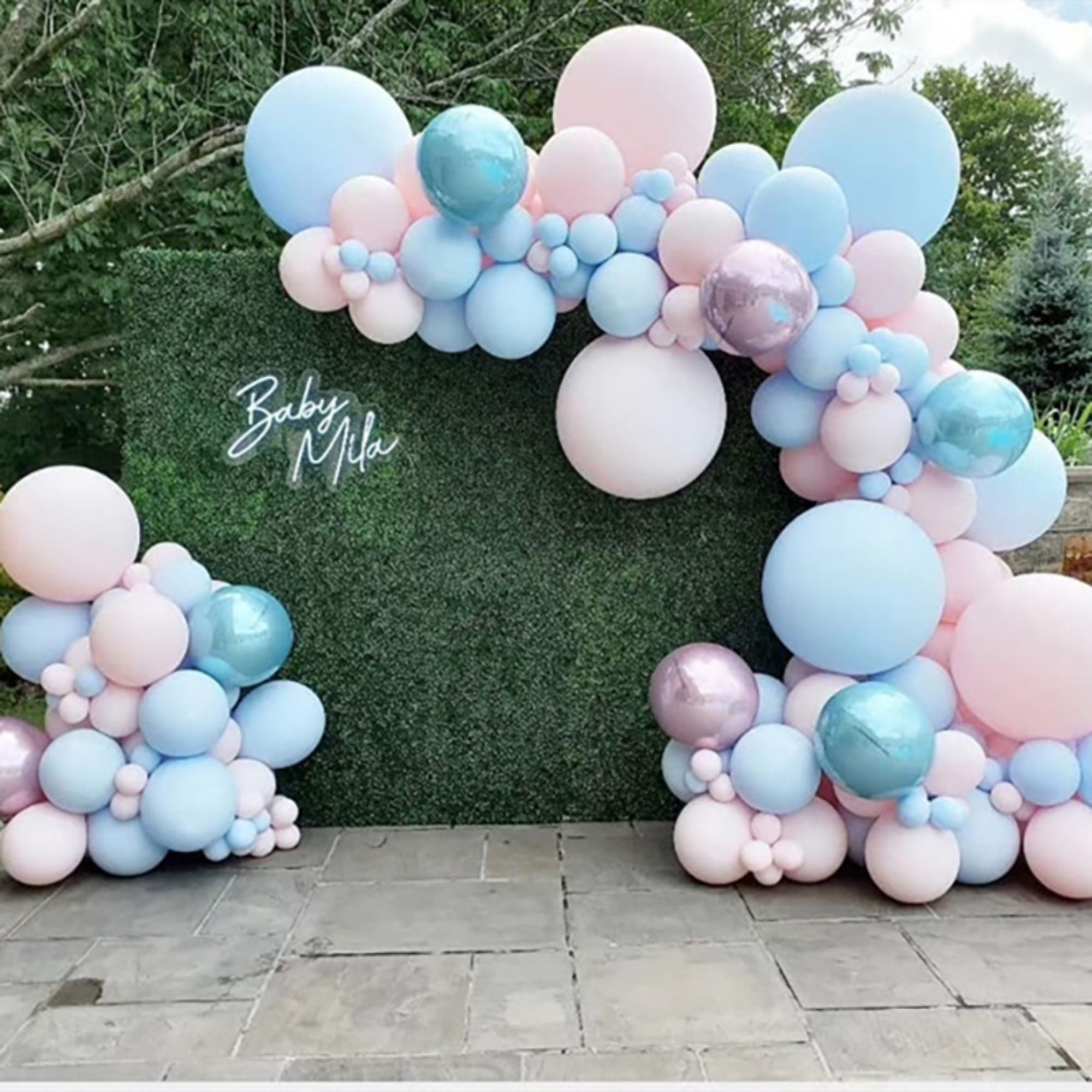 144PCS Gender Reveal Balloon Garland Arch Kit in Maca Pink | Etsy