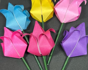 Origami tulips