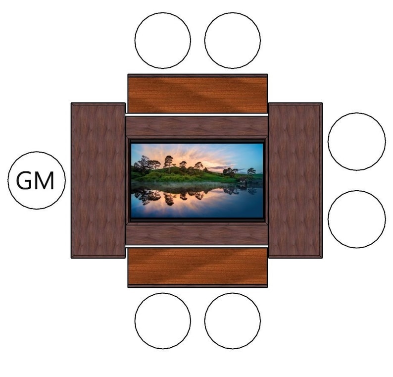 Dungeons and Dragons Gaming Dining Table beta Plans Etsy