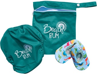 Reusable Swim Nappy, Beach Shoes and Wet Bag