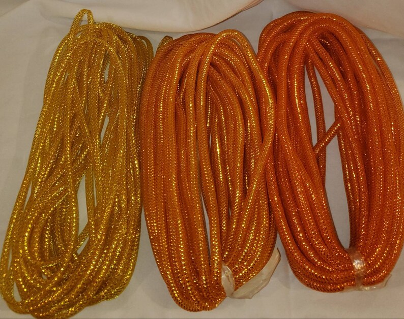 Decorative Mesh Tubing Harvest Gold Etsy Italia
