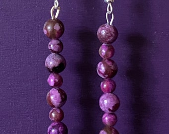 Sugilite Bead Earrings