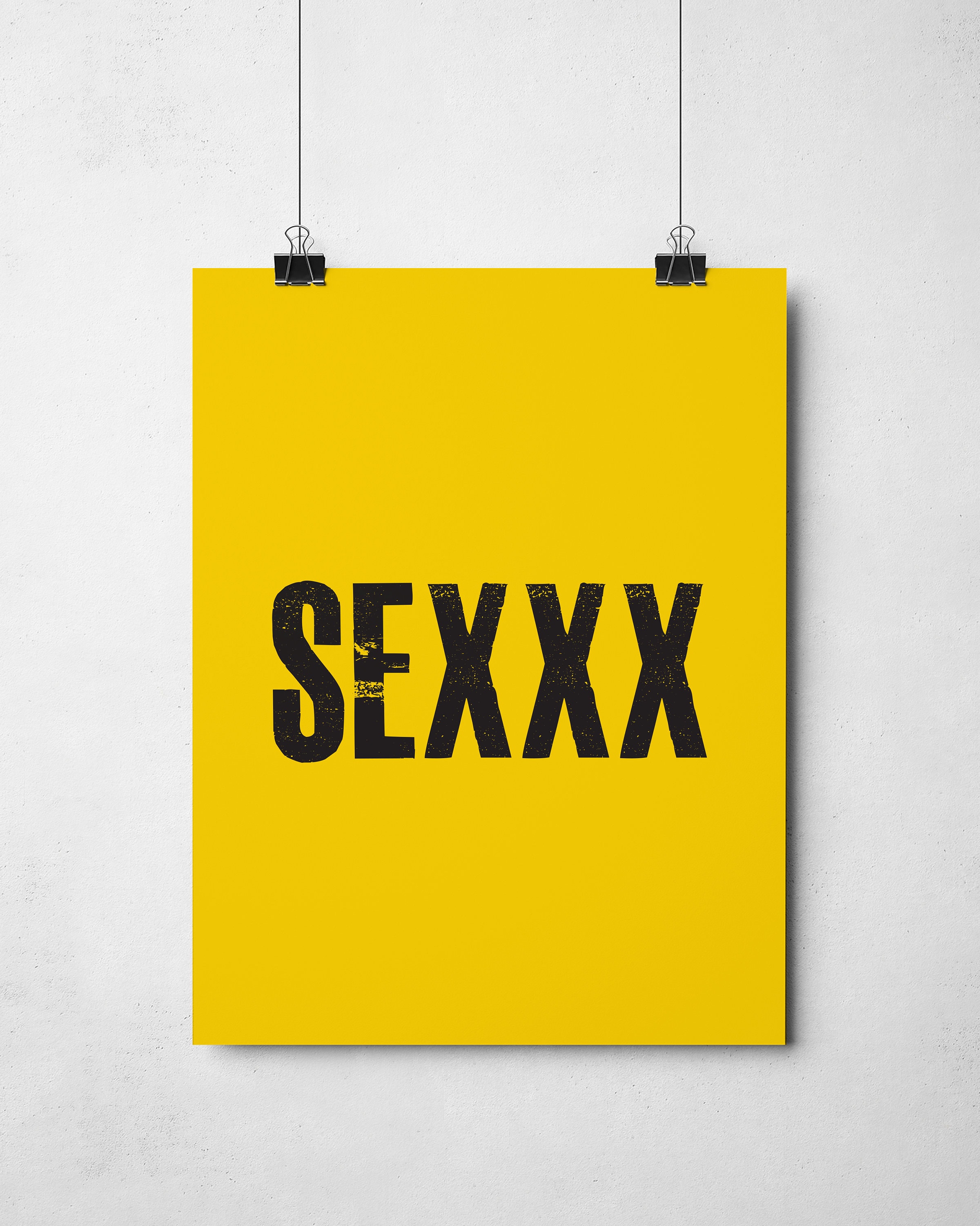 SEX Wall Art Print Gallery Wall Typography X Rated Triple - Etsy Denmark