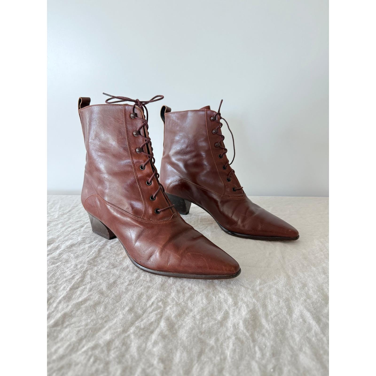 Vintage Italian Leather Boots - Etsy