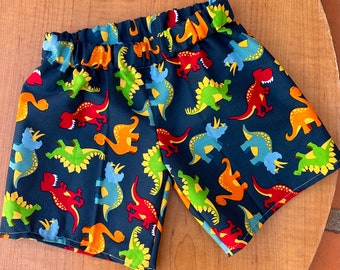 Dinosaur Print Play Shorts: Comfortable Knee-Length Kids Shorts