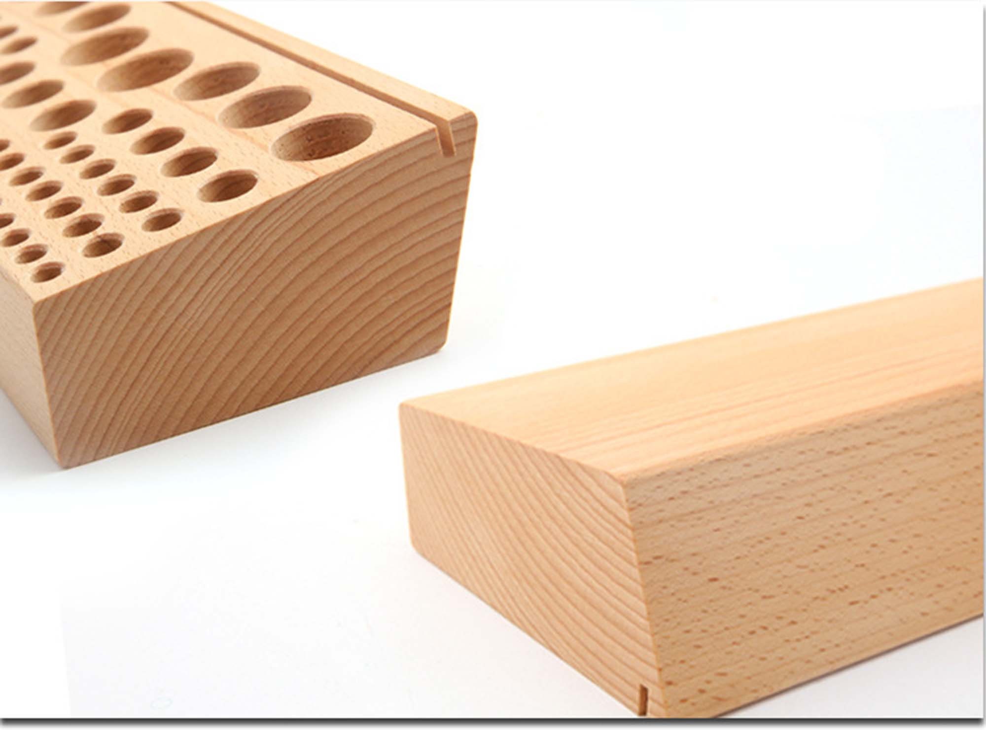 Caja de almacenamiento de madera de 68 agujeros caja de | Etsy