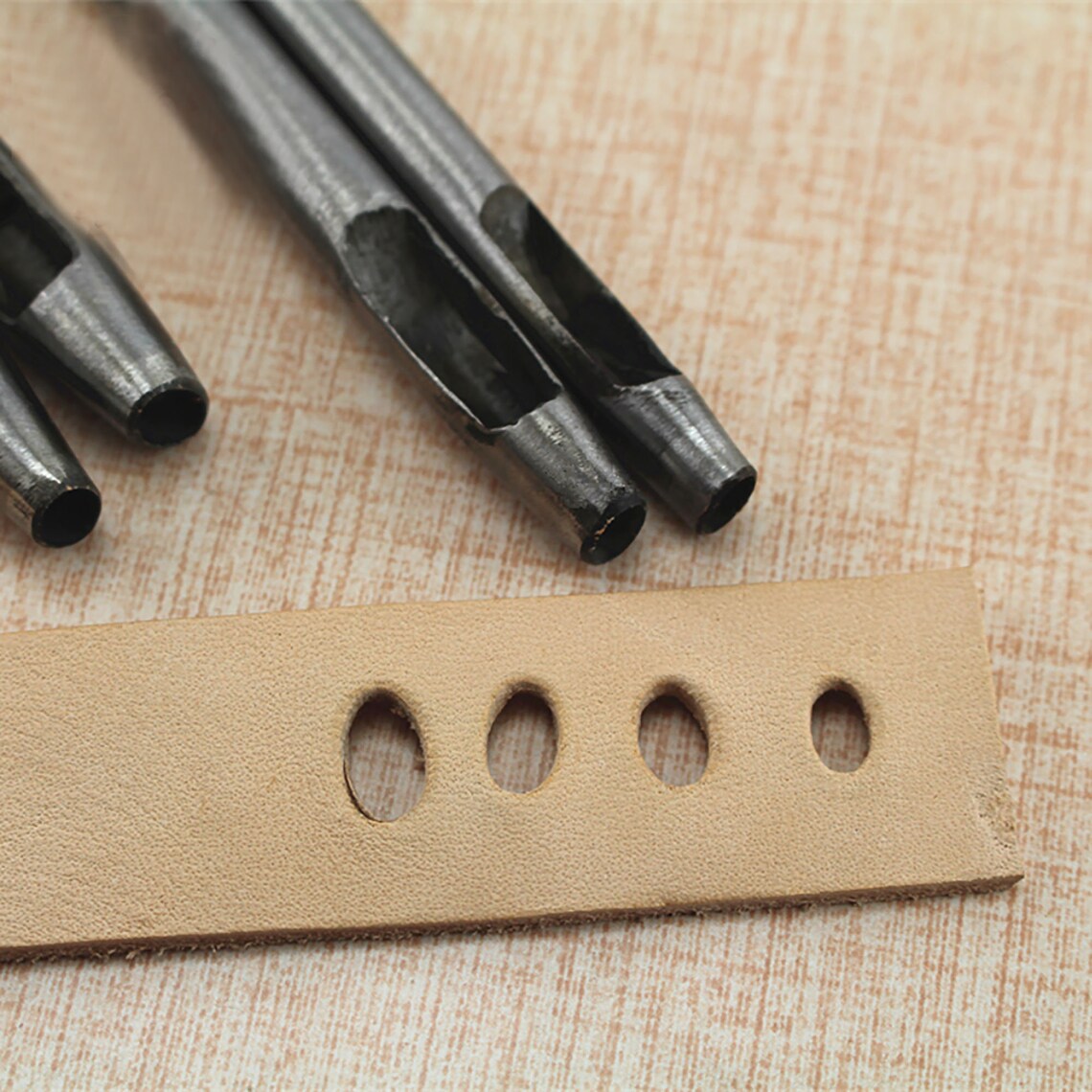 Leather Oval Shape Punching Tools Hole Puncher Handmade Etsy
