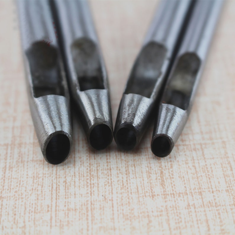 Leather Oval Shape Punching Tools Hole Puncher Handmade Etsy