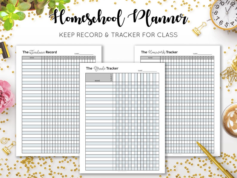 Homeschool Planner Lesson Plan Ultimate Undated Printable Curriculum Academic Monthly Schedule Organizer Calendar College Inserts PDF Refill image 4