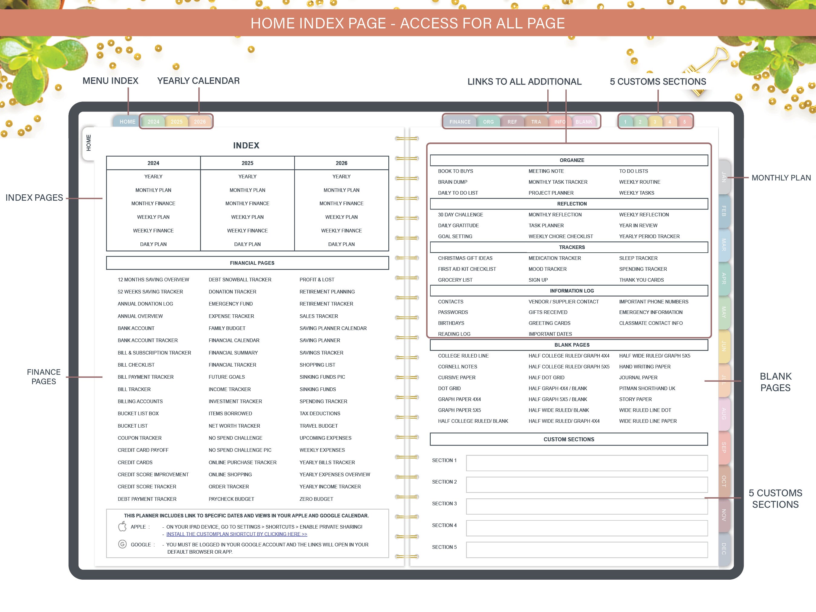 Digital Budget Planner 2024 2025 2026 Budget Planner - Etsy