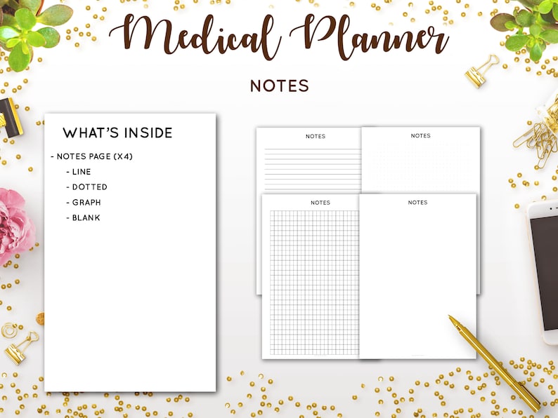 Medical Planner Printable, Medical Tracker, Medical Binder, Health Care ...