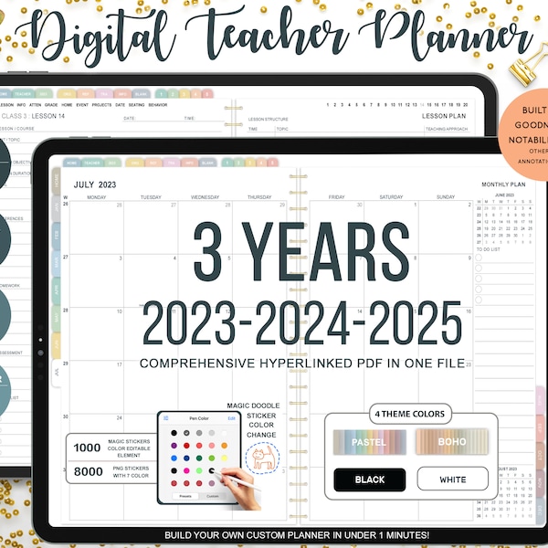 Teacher Planner 2023 24 Etsy