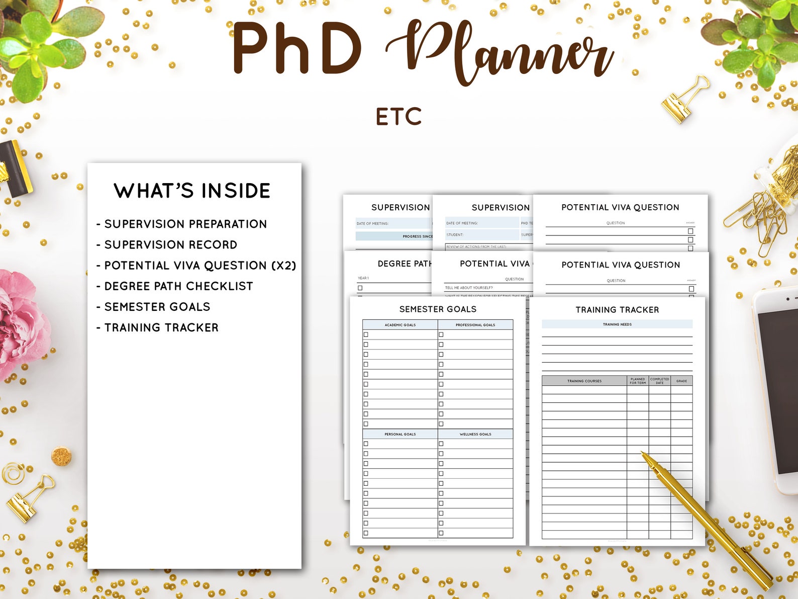 phd planner health