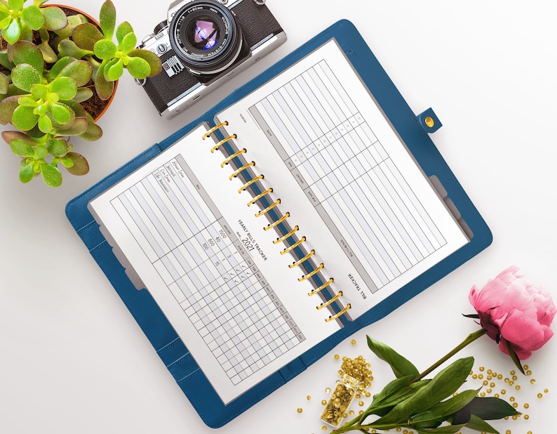Bill Tracker Monthly Bill Planner Bill Calendar Yearly Bill - Etsy