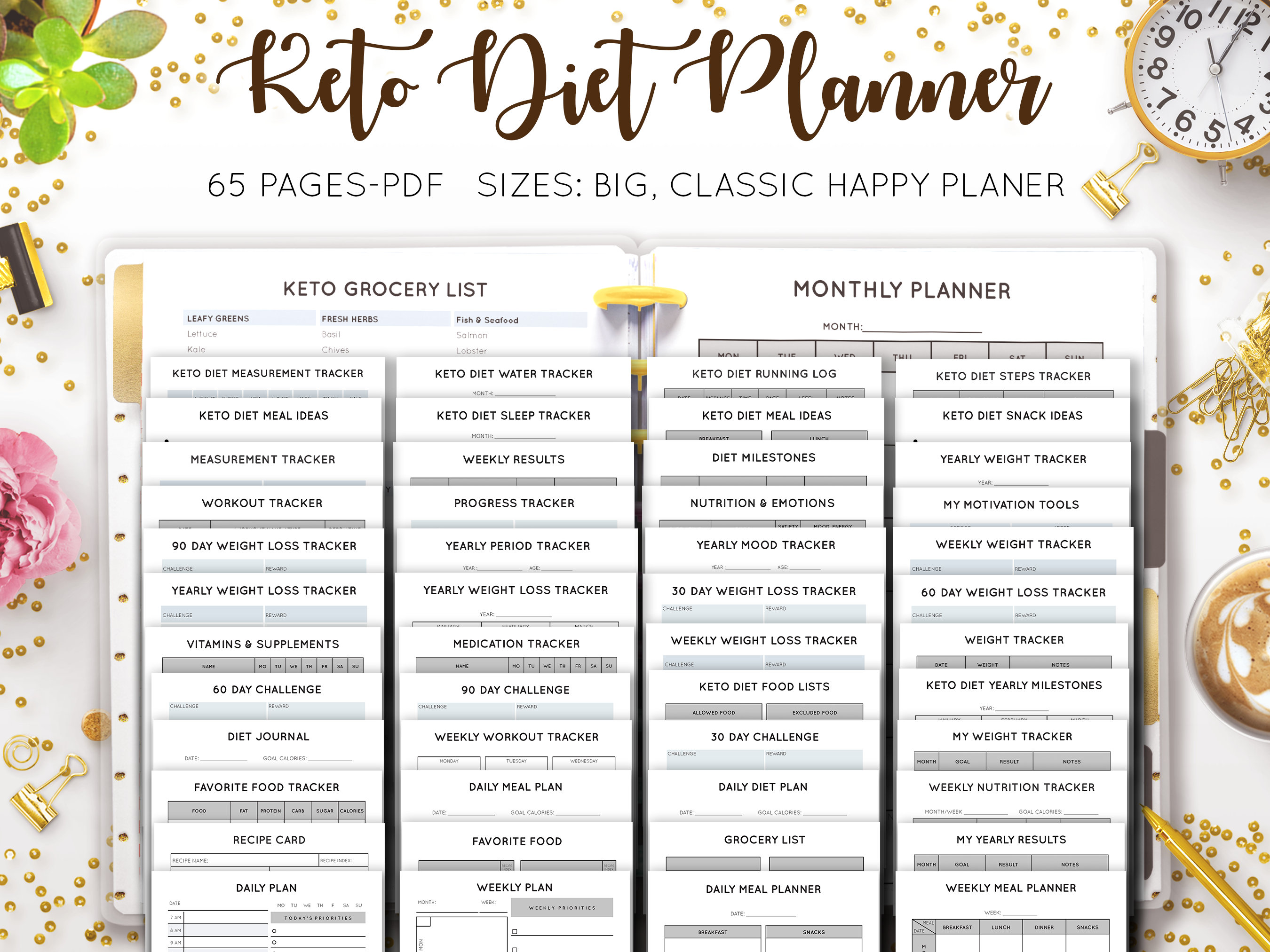 keto diet planner weight loss tracker ketogenic diet meal etsy ireland