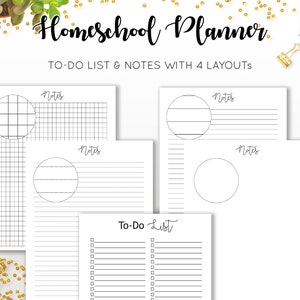 Homeschool Planner Lesson Plan Ultimate Undated Printable Curriculum Academic Monthly Schedule Organizer Calendar College Inserts PDF Refill image 9