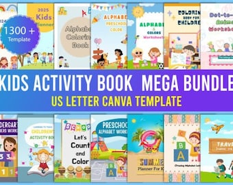 Coloring Pages | Activity Worksheets | Do A Dot | 400+ Preschool Pre-K + Kindergarten Learning Bundle