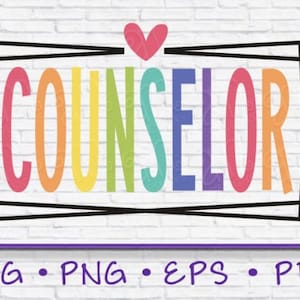Counselor Svg | Teacher Shirts | Back To School Svg | School Counselor Png | School Psychologist | Instant Download | Coworker Gift