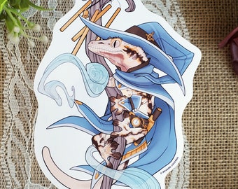 Lizard Wizard - Crested Gecko: Air Sticker/Print