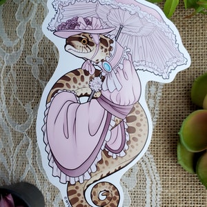 Fancy Victorian Dress: Hognose Morphs Sticker/Print | Sable/Lavender/Candy/Super Conda/Albino/Conda/Axanthic/Coral/Normal