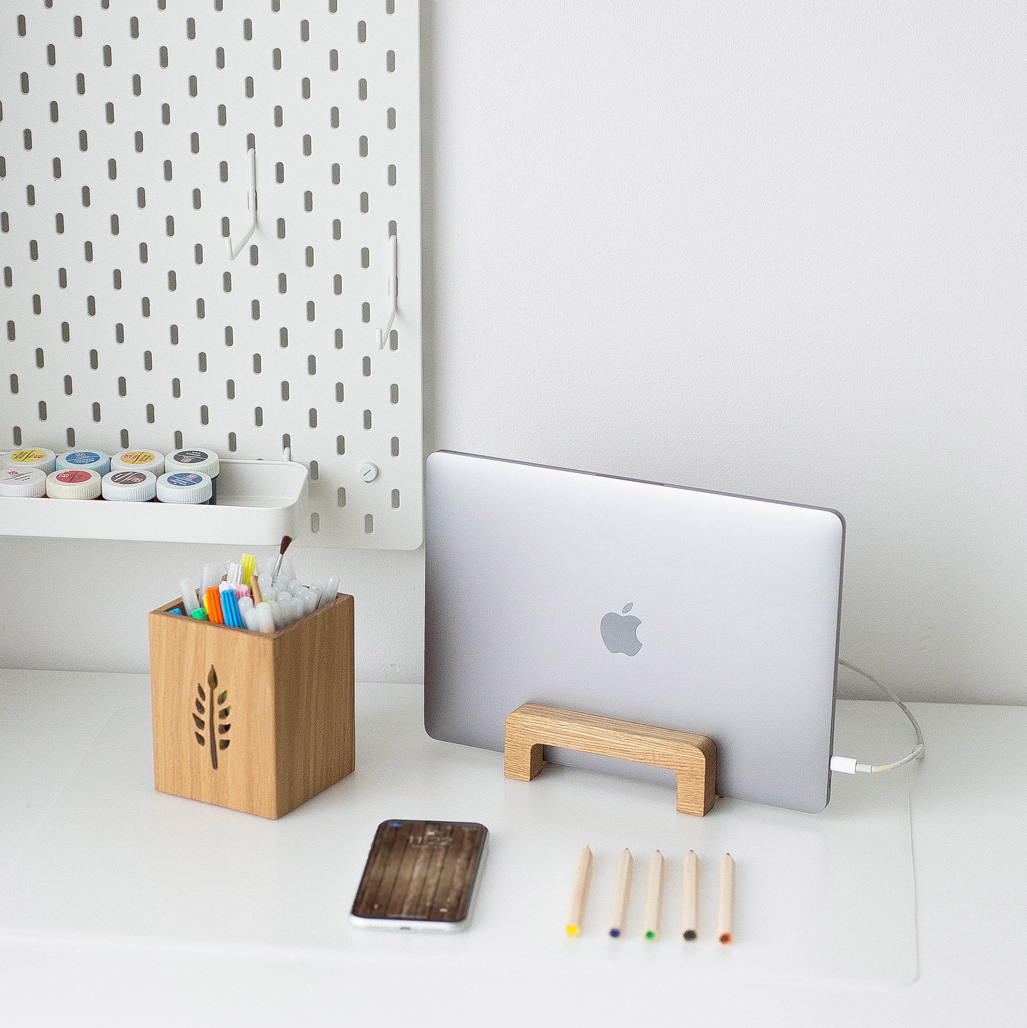 Vertical MacBook stand. Personalized laptop stand. Etsy