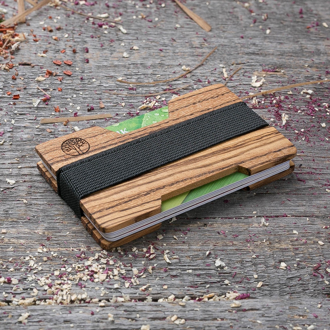 Wooden wallet. Wood wallet Slim Minimalist Wallet Valentines Etsy