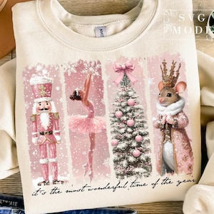 Nutcracker Png, Retro Nutcracker, Preppy Christmas Png, Nutcracker Ballet Png, Pink Christmas Png, Christmas Girly Png, Retro Christmas Png