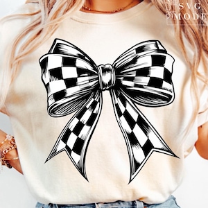 Checkered Bow Tie Png, Checkered Coquette Bow Png, Race Day Png, Race Day Vibes Png, Race Day Shirt Png, Racing Png, Race Season Png