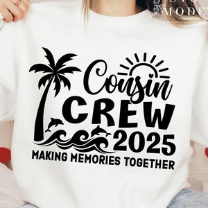Tripulación de primos SVG PNG PDF, Advertencia Viaje de primos en progreso 2025 Svg, Viaje de primos Svg, Vacaciones familiares 2025 Svg, Camisetas a juego de vacaciones Svg