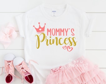 Mamas Prinzessin SVG PNG PDF, Prinzessin zwart, Baby Mädchen nicht, Mamas Mädchen nicht, kleine Prinzessin zwar, Kleinkind Zeichen, Neugeborenen Zeichen, Strampelanzug Zeichen