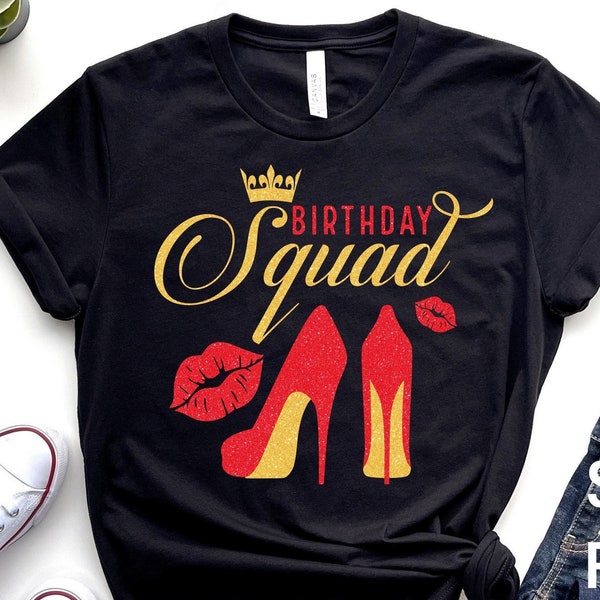 Birthday Squad SVG PNG PDF, Birthday Crew Svg, Birthday Squad T-Shirt Svg, It's My Birthday Svg, Birthday T-Shirt Svg, Birthday Svg Png Pdf