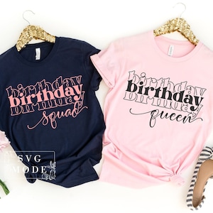 Birthday Queen SVG PNG PDF, Birthday Squad Svg, Birthday Queen T-Shirt Svg, It&#39;s My Birthday Svg, Birthday T-Shirt Svg, Birthday Svg Png Pdf