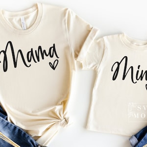 Mama and Mini SVG PNG PDF, Mommy and Me Matching Shirt Svg, Mom Shirt Svg, Toddler Shirt Svg, Mother&#39;s Day Svg, Onesie Svg, Mommy and Me Svg