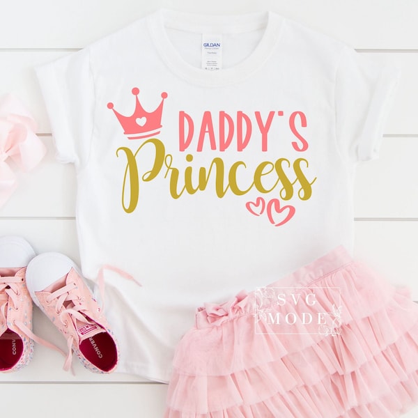 Daddy's Princess SVG PNG PDF, Princess Svg, Baby Girl Svg, Daddy's Girl Svg, Little Princess Svg, Toddler Svg, Newborn Svg, Onesie svg