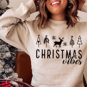Christmas Vibes SVG PNG, Merry Christmas Svg, Holly Jolly Svg, Funny Christmas Svg, Merry And Bright Svg, Christmas Jumper Svg, Winter Svg