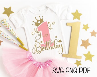Download First Birthday Svg Etsy