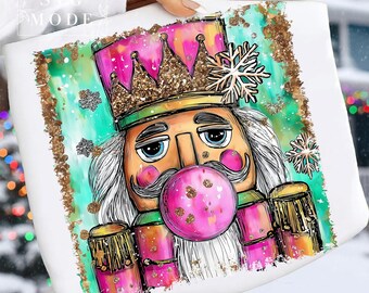 Nutcracker Png, Preppy Christmas Nutcracker Png, Christmas Nutcracker Png, Merry Christmas Png, Retro Christmas Png, Glitter Nutcracker