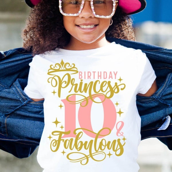 10th Birthday SVG PNG PDF, 10th Birthday Svg, Birthday Svg, Ten Birthday Princess Svg, My 10th Birthday Svg, It's My Birthday Svg, Hello 10